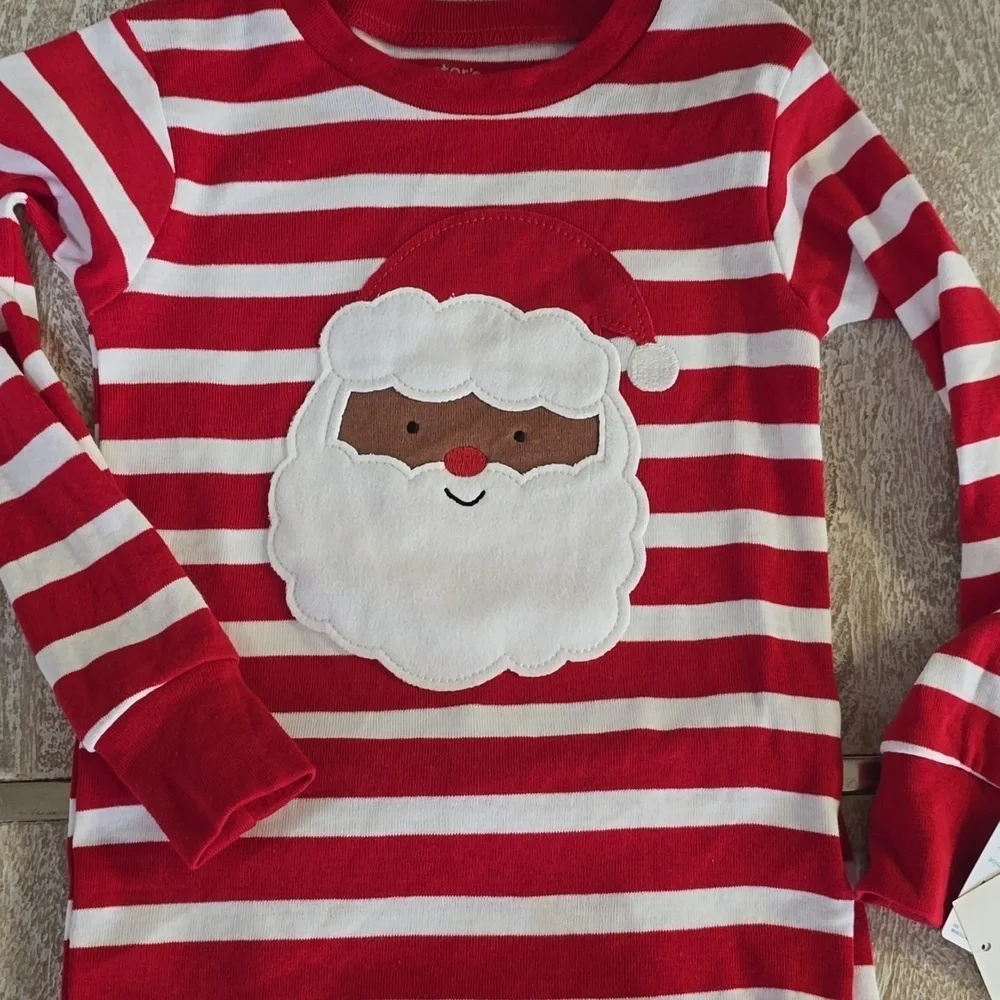 Carters Just For You Toddler Christmas Black Santa Pajamas Size 3T